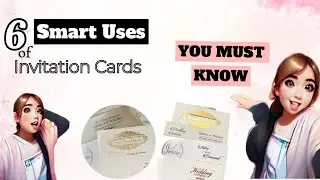 6 Ways to Use Invitation Cards | Invitation Card Ideas 😱