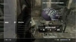 Skyrim: Dawnguard - *RARE* How to get the Shellbug Helmet *SPOILERS*