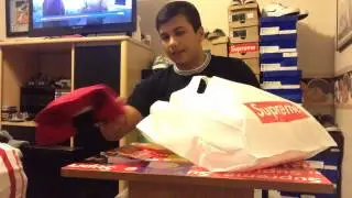 Supreme F/W14 unboxing S Logo 6-panel and Helios Thermos