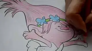Dreamworks Trolls Painting Learn Colors with Poppy Branch