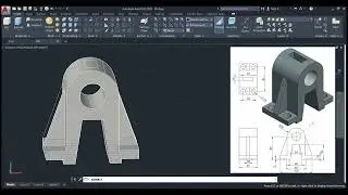 AutoCAD 3D Mechanical Part Drawing | Complete Tutorial (Step by Step) #autocad