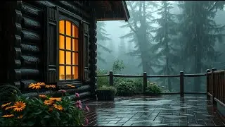 Deep Sleep Bamboo Flute 🌙 Fall Asleep Fast, Delta Sleep Music with the Rain