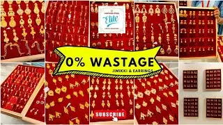 0% Wastage Jimikki & Stud Earrings || Stone Earrings || Reversible Stud || Saravana Elite