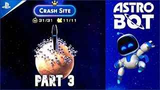 Astro Bot Crash Site Bots, Puzzles, Eggs, Trophies. PART 3.