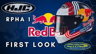 HJC RPHA 1 Red Bull Austin GP Motorcycle Helmet First Look