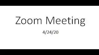 BIOL 182 Zoom meeting 4 24