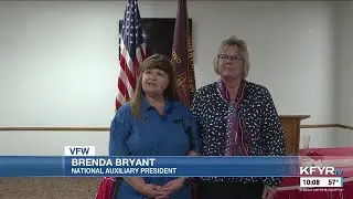 VFW National Auxiliary president visits North Dakota