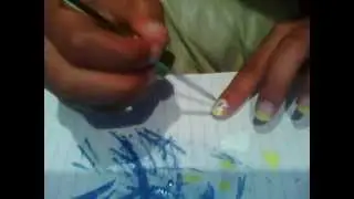 Wild Flower nail art