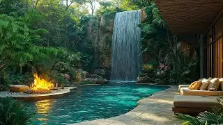 ☀️🌿 Sunny Spring Morning ASMR: Refreshing Waterfall & Birdsong | For Peaceful Relaxation