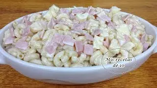 Sopa fria de coditos Hawaiana Facil