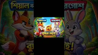 🦊 শিয়াল বনাম খরগোশের বুদ্ধির লড়াই! 😂 | Funny Cartoon  Story---#FoxVsRabbit  #FunnyCartoonStory