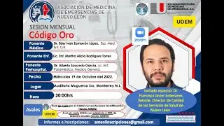 Código ORO AMENL (Embarazo, código mater, Asociación de Medicina de Emergencias de Nuevo León)