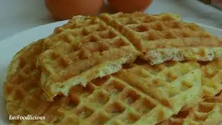 Omelette Waffle #omelette #omelettewaffles #eggwaffles #breakfast #easybreakfastrecipe