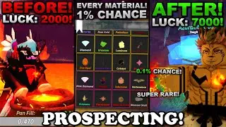 Getting The MOST LUCK POSSIBLE In Roblox Prospecting... Here's What Happening!