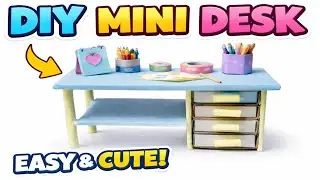  Cute DIY Mini Desk | Cardboard Se Mini Study Table Kaise Banaye | Easy Craft