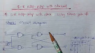 Clocked SR flip flops using NAND gate hindi