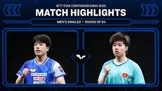 Hiroto Shinozuka vs Chan Baldwin | MS R64 | WTT Star Contender Doha 2026