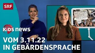 Proteste im Iran f&uuml;r mehr Freiheiten der Frauen | SRF Kids News in Geb&auml;rdensprache | Kindervideos