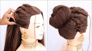 High Bun Without Donut | Amazing Latest Hairstyle | New Look Hairstyle