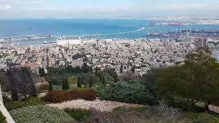 View of Haifa from Louis Promenade - טיילת לואי, חיפה