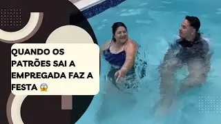 Quando os patrões sai a empregada faz a festa 😱