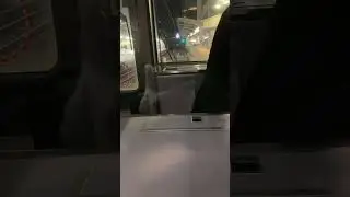 family night OSAKAcity bus ride to  JR west rail wey train many many   Live ASMR