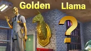 FORTNITE search for MIDAS'S GOLDEN LLAMA between a JUNK YARD, GAS STATION, AND RV CAMPSITE locations