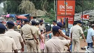 LIVE OLD GOA FAIR ILLEGALLY OCCUPYING SPACE NOW BEING EVICTED BY POLICE AND AUTHORITIES