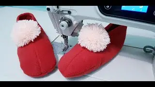Only 5 minutes! The easiest way to sew home slippers! Without a pattern. Without an overclock.