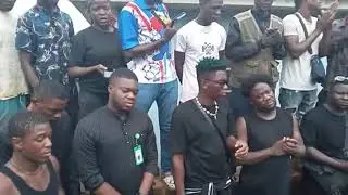 MOHBAD BURIAL: CUTE ABIOLA, OGB RECENT, KOGBAGIDI, OTHERS AT MOHBAD FUNERAL SERVICE IN IKORODU