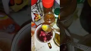How to make Sage Tea with Raspberries, lemon jam and Honey🍯