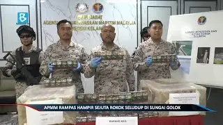 APMM rampas hampir sejuta rokok seludup di Sungai Golok