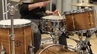Ludwig Supraphonic LM402 Featuring an Evans Strata 1000