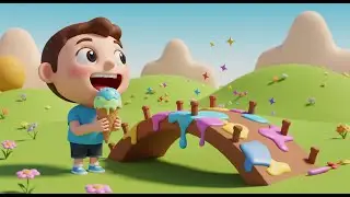The Ice Cream Bridge Melts Away | Melting Song for Kids | Nursery Rhymes and Baby Learning Rhymes
