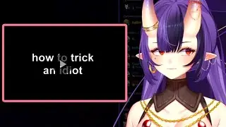 She actually fell for this..