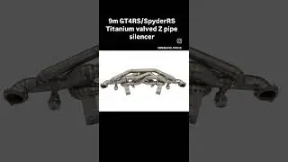 9m GT4RS/SpyderRS titanium Z pipe silencer