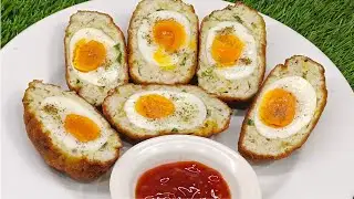 Scotch Eggs Recipe | Sausage | Crispy Mince Wrapped Soft Boiled Eggs | Winter Special Recipe