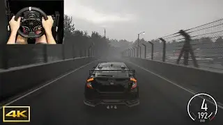 Forza Motorsport 2023 - Honda Civic Type R FK8 - Nurburgring Nordschleife - Moza R5 Wheel