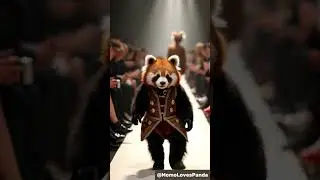 Panda fashion show #panda #pandas #cutepandas #funny #熊猫 #大熊猫 #giantpanda #giantpandas #runway