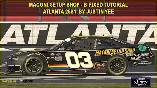 iRacing B Fixed Xfinity Atlanta Guide to Qualifying and Race 25S1