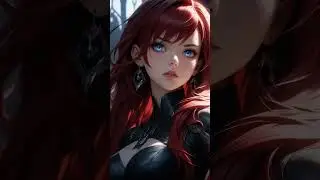 Ai - Black Widow fan art part1 #ai #anime #aiart #marvel #mcu #avengers #fanart #blackwidow