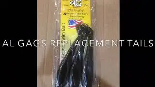 Replacement Tails Al Gag&rsquo;s Replacement Tails 6&rdquo; Whip It Fish Replacement Tails RI Al Gag  Dealer