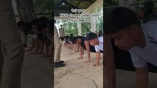 1st Year Ncc cadet selection☺️ physical test . push-up. #ncc #selection #physical #motivation