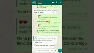 la conversación de amor más bonita de Whatsapp