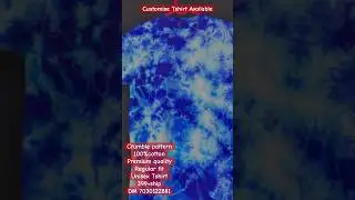 Crumble Pattern royal Blue Tie dye Tshirt #tiedyefashion #tiedye #shorts #trending #viral #youtuber