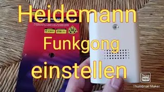 Heidemann Funkgong Weiterleitung Klingel, Melodie einstellen