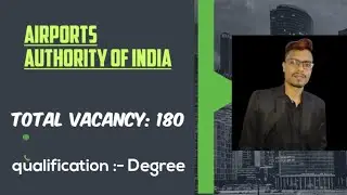 AAI Junior Executive Online Form 2020// Total Vacancy: 180