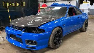 R33 Skyline Project (GTR front bumper & fenders installed) Episode 30