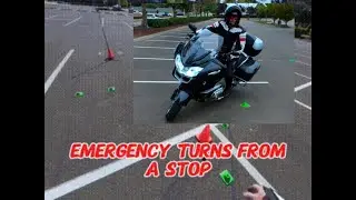 How to Turn a Motorcycle From a Stop | Emergency Turning Skills