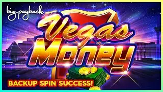 Mad MILLIONS Vegas Money Slot Machine SUCCESS on a Backup Spin!